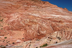 Le dimensioni non sono così facili da comprendere qui a Coyote Buttes, questo è un tipico panorama della zona